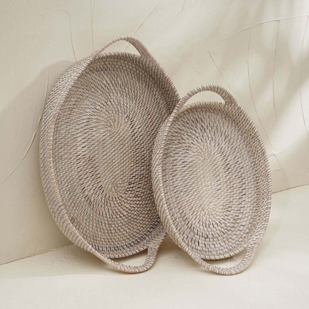 Rattan Nest-oval with handles